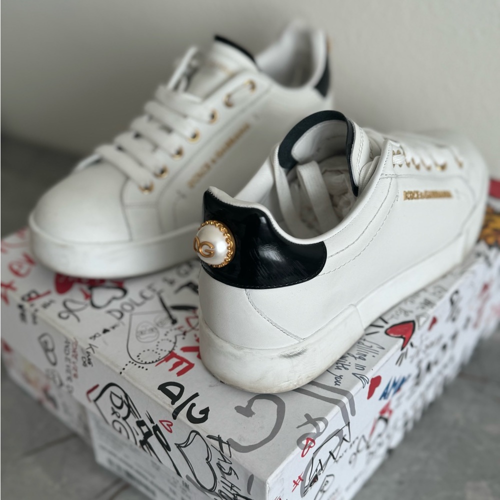 Dolce & Gabbana White Sneakers - Picture 3 of 3